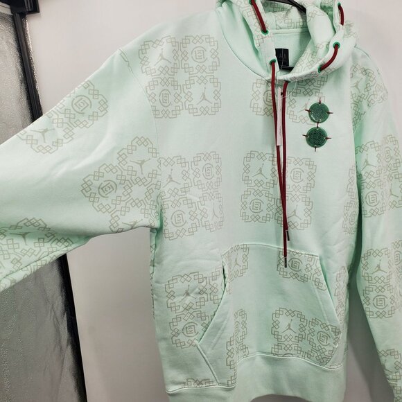 Jordan x CLOT All Over Print Sweatshirt Hoodie Men Size Small NWT - Picture 2 of 14